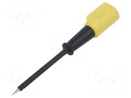 Measuring tip; 60VDC; black; Tip diameter: 2mm; Socket size: 4mm HIRSCHMANN T&M