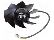 Fan: AC; axial; 230/400VAC; Ø197x64mm; 890m3/h; 65dBA; ball; 2600rpm EBM-PAPST