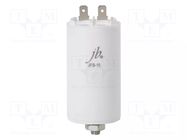 Capacitor: polypropylene; motors, run; 100uF; 450VAC; Ø60x120mm Jb Capacitors