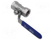 Ball valve; max.65bar@<100°C; 1.4408 stainless steel; G316 GEBO