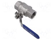 Ball valve; max.65bar@<100°C; 1.4408 stainless steel; G316 GEBO