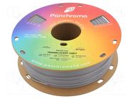 Filament: PLA; 1.75mm; translucent grey; 190÷230°C; 1kg POLYMAKER