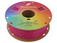 Filament: PLA; 1.75mm; translucent magenta; 190÷230°C; 1kg POLYMAKER