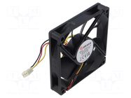 Fan: DC; axial; 12VDC; 80x80x15mm; 26.82dBA Akasa