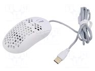 Mouse; white,red; USB A; wireless,optical,wired; 1.8m; 600mAh; 6h SAVIO