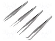 Tweezers-set; universal; 4pcs. PIERGIACOMI