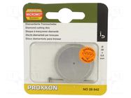 Cutting diamond wheel; Ø: 38mm; Holder: assembly hole; 2.35mm PROXXON