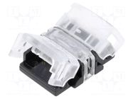 LED tape connector; for tape-to-tape connection; 4A; 12V,24V POS