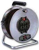MAINS EXTENSION REEL, 4 OUTLET IP20, 50M