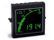 Meter: multifunction; digital,mounting,programmable; on panel TRUMETER