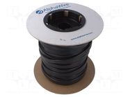 Heat shrink sleeve; 6.35mm; L: 30.48m; black ALPHA WIRE