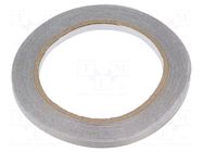 Tape: electrically conductive; W: 6mm; L: 10m; Thk: 0.11mm; grey 3M