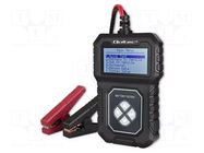 Tester: rechargeable batteries; Equipment: test leads; 8÷30V QOLTEC