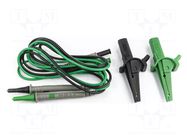 Set of cables and adapters; probe tip,banana plug 4mm; 1kV; 10A HT INSTRUMENTS