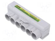 Splice terminal: distribution block; SLT50; 1kV; PIN: 9(6+3) MOREK