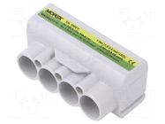 Splice terminal: distribution block; SLT50; 1kV; PIN: 7(4+3) MOREK