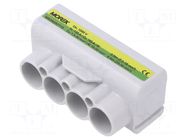 Splice terminal: distribution block; SLT50; 1kV; PIN: 4; ways: 1 MOREK