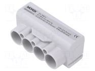 Splice terminal: distribution block; SLT50; 1kV; PIN: 4; ways: 1 MOREK