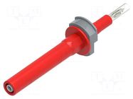 Test probe; 20A; red; banana 4mm socket ELECTRO-PJP