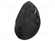 Mouse; black; USB A,USB C; wireless,optical; No.of butt: 9; 10m NATEC