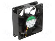 Fan: DC; axial; 24VDC; 80x80x25mm; 62.86m3/h; 30dBA; ball; 2900rpm SUNON