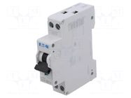 Circuit breaker; 230/400VAC; Inom: 6A; Poles: 1+N; Charact: C; 10kA EATON ELECTRIC