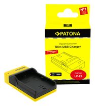 PATONA Slim USB charger with USB-C Input f. Canon LP-E6 EOS 5D 60D 60Da 6D 7D EOS70D EOS-70D LP-E6 Mark II, PATONA