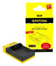 PATONA Slim USB charger with USB-C Input for Canon LP-E10 EOS EOS1100D EOS-1100D Rebel T3 LP-E10 Kiss X50, PATONA