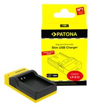 PATONA Slim USB charger with USB-C Input for Canon LP-E12 EOS M, PATONA