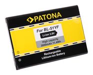 PATONA Battery f. LG DS1402, G4, G4 Dual SIM, G4 Dual-LTE, H810, H811, H815T, H8185K, H818N, H818P, H818T, H819, LS991, VS986 BL-51YF, BL51YF, EAC62858501, PATONA