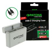 PATONA Premium Dual Charger charging box for DJI Osmo Action 3 4 and 5 incl. USB-C cable, PATONA