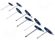 Wrench: hex key-set; spherical; Holder: T; L: 325mm; 8pcs. GEDORE
