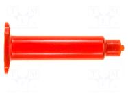 Syringe body; 5ml; amber; Luer Lock; for dispensers; 15.09mm METCAL