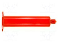 Syringe body; 55ml; amber; Luer Lock; for dispensers; 25.65mm METCAL