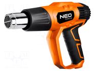 Tool: electric hot shrink gun; 2kW; 230VAC; 50÷600°C NEO TOOLS
