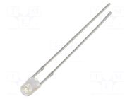 LED; red; 3mm; 3000÷4200mcd; 60°; Front: convex; 2.1÷2.6VDC OPTOSUPPLY