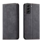 Magnet Fancy Case for Samsung Galaxy S23 Ultra flip cover wallet stand black, Hurtel