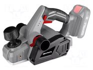 Battery planer; battery; 18VDC; Features: cutting depth limiter GRAPHITE