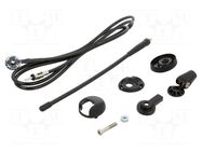 Antenna; automotive; 240mm; AM,FM; universal; rubber mast; 1.5m MTA