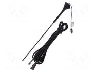 Antenna; car top,automotive,external; 380mm; VHF; universal; 5m MTA