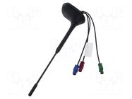 Antenna; car top,automotive,external; GNSS,GSM,UHF; Fakra; top MTA