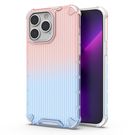 Ombre Protect Case for iPhone 14 Pro Max pink and blue armored case, Hurtel