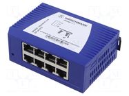 Switch Ethernet; unmanaged; Number of ports: 8; 9.6÷32VDC; RJ45 HIRSCHMANN