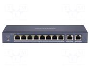Switch PoE Ethernet; unmanaged; Number of ports: 10; 48VDC; DS-3E HIKVISION