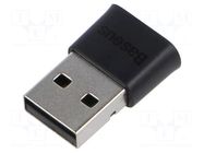 BT adapter; USB A plug; 20m; Support: A2DP,AVRCP,HID,HSP BASEUS