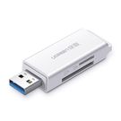 Ugreen portable TF/SD card reader for USB 3.0 white (CM104), Ugreen