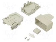 Enclosure for connectors: D-Sub; D-Sub 9pin,D-Sub HD 15pin HARTING