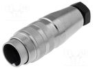 Connector: M16; plug; male; for cable; PIN: 4; 300V; straight; 4÷6mm AMPHENOL