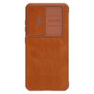 Nillkin Qin Leather Pro Case Case for Samsung Galaxy S23+ Cover with Flip Camera Protector Brown, Nillkin