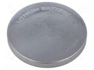 Battery: lithium; CR2032,coin; 3V; 220mAh; non-rechargeable GP